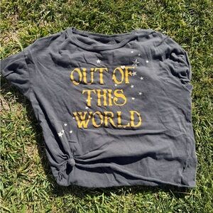 American Eagle Outfitters Kids Tee - Gray and Gold